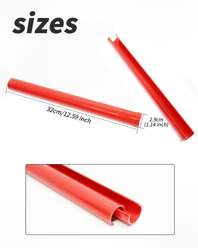 SHSBSCAR إدخالات شبكة M-Sport V Brace مع شرائط تزيين، متوافقة مع BMW 3/4 سلسلة F30 F32 320 328i 330 335 428 435 تزيين شبكة أمامية (أحمر-F30) - Image 3